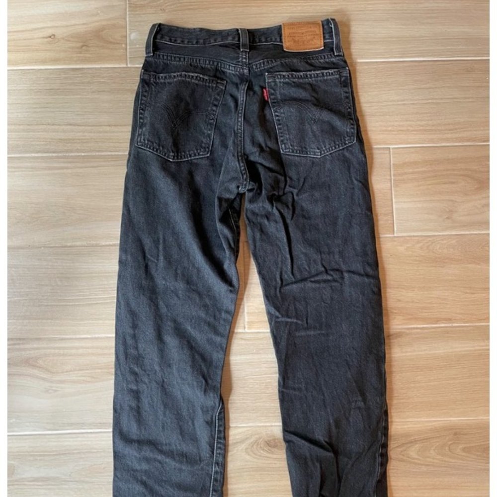 Levi's Wedgie Ripped High Waist Crop Straight Leg Jeans, After Sunset, size 24 - Picture 7 of 7
